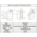 Original EMAX ES9051 4.3g Digital Mini für RC-Modell